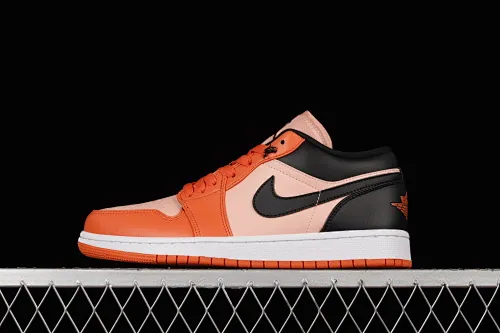 All categories Air Jordan Jordan series basketball shoes Air Jordan 1 Low Air Jordan 1 Low AJ1 Joe 1 white black orange low-top casual sneakers DM3379-600